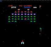 Galaxian for NES / Famicom - Watch out for the incoming Galaxians!
