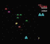 Galaxian for MSX - The number of invaders dwindles...