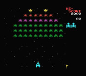 Galaxian for MSX - Game start.