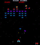 Galaxian for Arcade - Here comes another attack...