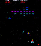 Galaxian for Arcade - Be careful not to get trapped in a corner...