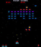 Galaxian for Arcade - Watch out for the attacking galaxians...