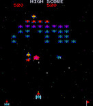 Galaxian for Arcade - One Galaxian destroyed, more to go...