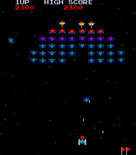 Galaxian for Arcade - Starting the second wave.