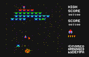 Galaxian for PC-6000 Series - I'm hit again!