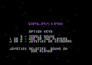 Galaxian for Apple II - The main menu.