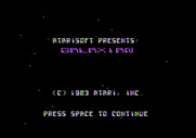 Galaxian for Apple II - Title screen.