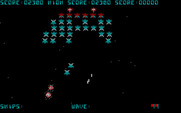 Galaxian for IBM PC/Compatibles - Crash! The player's ship has exploded