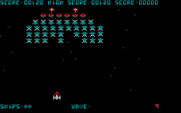Galaxian for IBM PC/Compatibles - Starting a new game; here come the Galaxians!