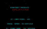 Galaxian for IBM PC/Compatibles - Title screen