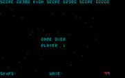 Galaxian for IBM PC/Compatibles - Game over