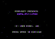 Galaxian for Apple II - Title screen.