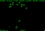 Galaxian for Apple II - Wave almost complete...