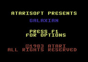 Galaxian for Commodore 64 - Title screen.
