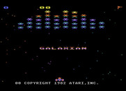 Galaxian for Atari 8-bit - Title screen.