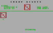 Crazy Eights for IBM PC/Compatibles - The player wins!