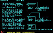 Typing Tutor III for IBM PC/Compatibles - One of several introduction screens.