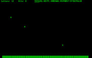 Typing Tutor III for IBM PC/Compatibles - The Letter Invaders game.