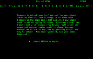 Typing Tutor III for IBM PC/Compatibles - Overview for the Letter Invaders game.