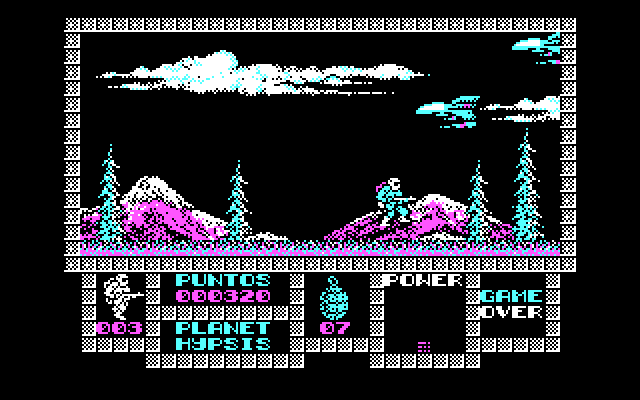 Game Over IBM PC/Compatibles Screenshot: Entering an open area...