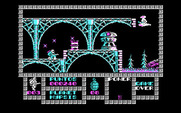 Game Over for IBM PC/Compatibles - Ducking under enemy fire.