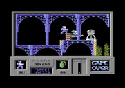 Game Over for Commodore 64 - Sneak past or shoot these opponents to reach the next area of the game.
