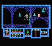 Game Over for MSX - Use this moving platform to get a lift up.