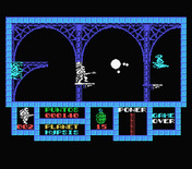 Game Over for MSX - Don't fall off the platforms on this screen!