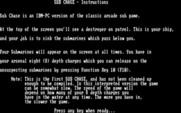 Sub Chase for IBM PC/Compatibles - Instructions, part 1.
