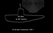Sub Chase for IBM PC/Compatibles - Title screen.