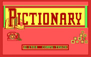 Pictionary for IBM PC/Compatibles - Title screen.