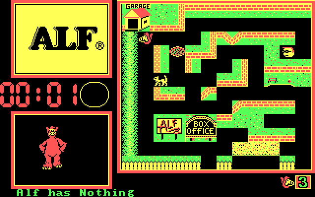 ALF: The First Adventure IBM PC/Compatibles Screenshot: Game start.