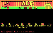 ALF: The First Adventure for IBM PC/Compatibles - Here are the characters in the game.