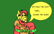 ALF: The First Adventure for IBM PC/Compatibles - Game over.