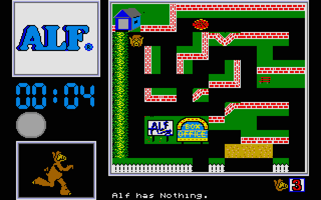 ALF: The First Adventure Atari ST Screenshot: Game start.