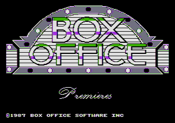 ALF: The First Adventure Apple II Screenshot: Box Office logo screen.