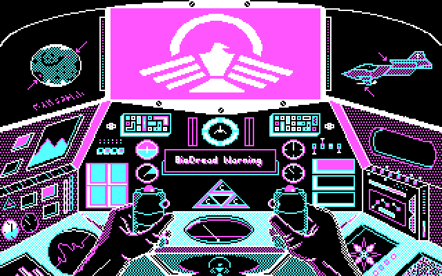 Captain Power and the Soldiers of the Future IBM PC/Compatibles Screenshot: Beginning a training mission.