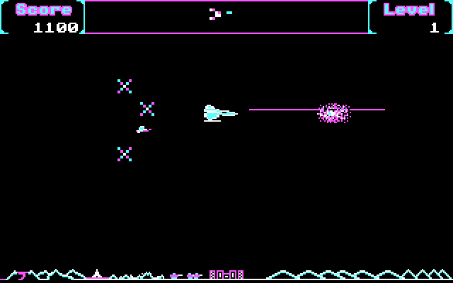 Captain Power and the Soldiers of the Future IBM PC/Compatibles Screenshot: Enemy destroyed!