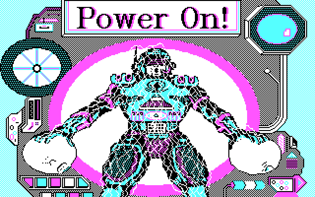 Captain Power and the Soldiers of the Future IBM PC/Compatibles Screenshot: Power on!