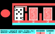 Card Sharks for IBM PC/Compatibles - Is the next card higher or lower?