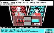 Card Sharks for IBM PC/Compatibles - Answering a question.