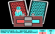 Card Sharks for IBM PC/Compatibles - Setting up players for a new game.