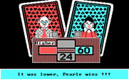 Card Sharks for IBM PC/Compatibles - Player two wins!