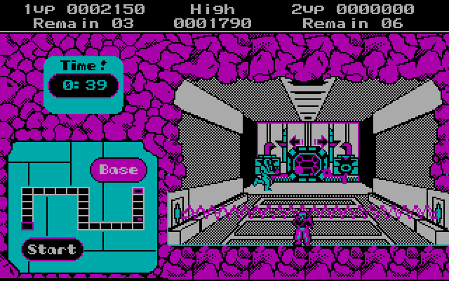 Contra IBM PC/Compatibles Screenshot: There's a lot you need to destroy here...