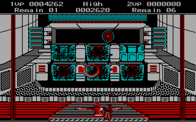 Contra IBM PC/Compatibles Screenshot: Almost destroyed, but a new type of attack appears!