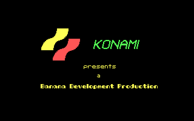 Contra IBM PC/Compatibles Screenshot: Banana Development logo.