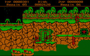 Contra for IBM PC/Compatibles - Knocked down by an opponent!