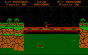 Contra for IBM PC/Compatibles - Careful crossing this bridge!