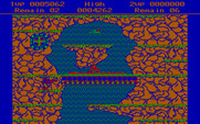 Contra for IBM PC/Compatibles - This area scrolls vertically as you you jump upwards...