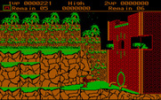 Contra for IBM PC/Compatibles - The end of the first level.
